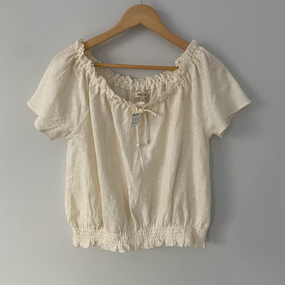 Madewell women’s size medium peasant blouse